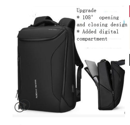 MARK RYDEN Business Backpack for Men, Waterproof High Tech Backpack with Sport Car Shape Design and USB Charging Port