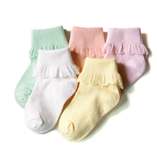 Kid's Socks Cute Comfortable Lace Men And Women Baby Tube Socks