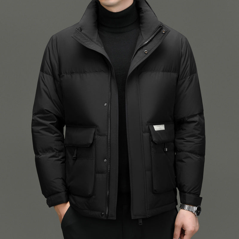 High Sense Stand-up Collar Down Jacket Men's Winter