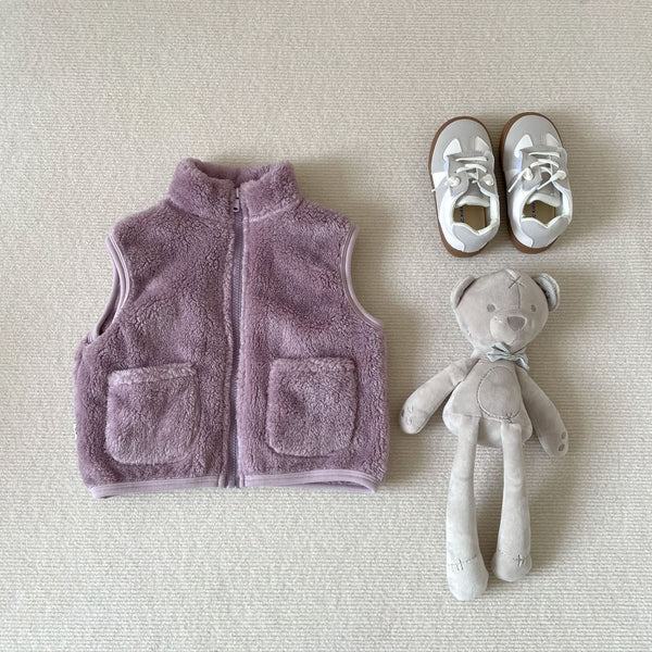 Autumn And Winter New Boys And Girls Cotton Vest Children Keep Baby Warm Plush Outerwear Vest Foreign Trade WeChat