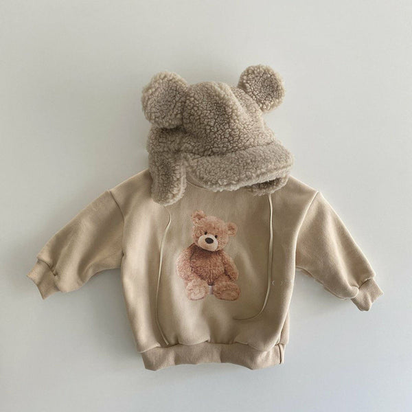 Children's Clothing Autumn Winter Baby Bear Printed Sweater