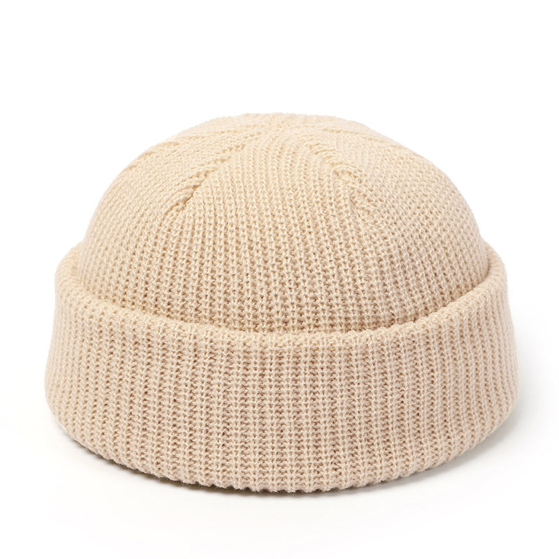 Knitted wool hat