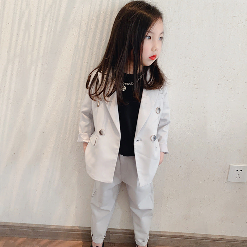 Children's Business Suit Handsome Girl Dresses Of Bride Fellow Kids Costume For Piano Performance Children Little Boy Suit Jacket Spring