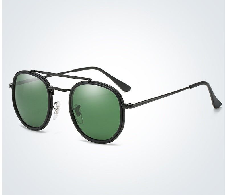 Metal polarized sunglasses