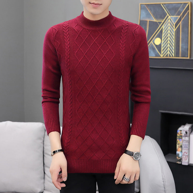 Men's cashmere padded sweater