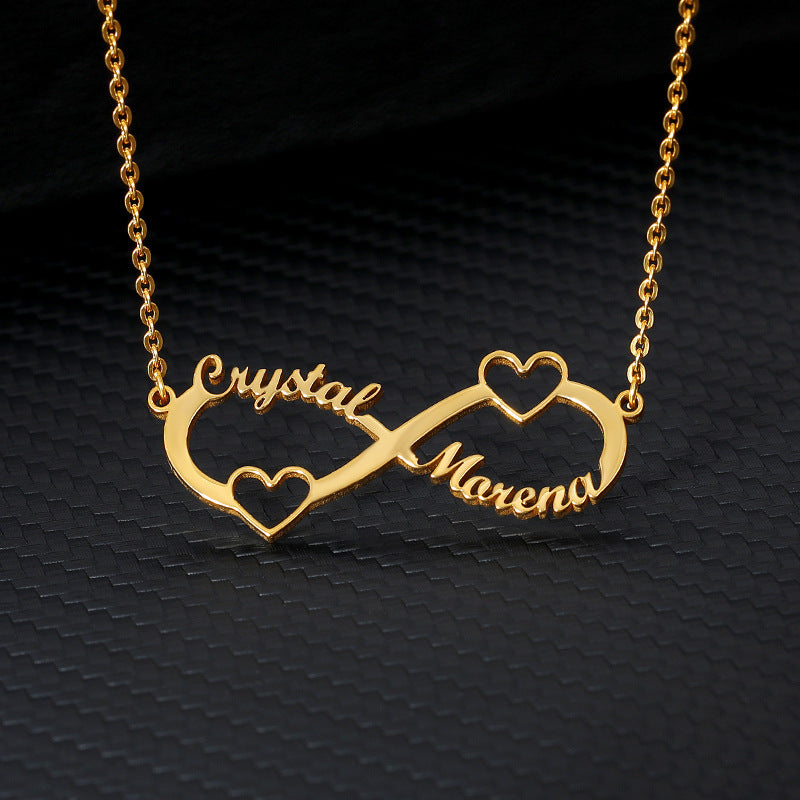 Infinity Personalize couple Necklace