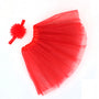 New Children's Chiffon Baby Suit Baby Photography Gauze Skirt Pengpeng Skirt Children's Tutu Skirt Hair Band Suit