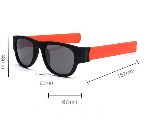 Bracelet Folding Sunglasses for Men and Women Polarized Sports Fashion Riding Pop-up Mirror Wrist Sunglasses