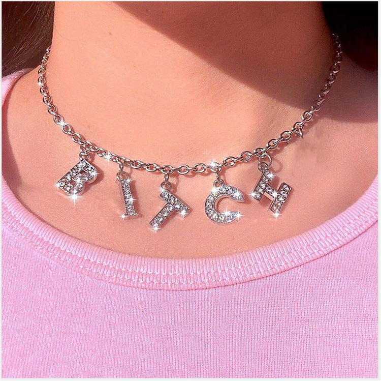 Customized English alphabet necklace