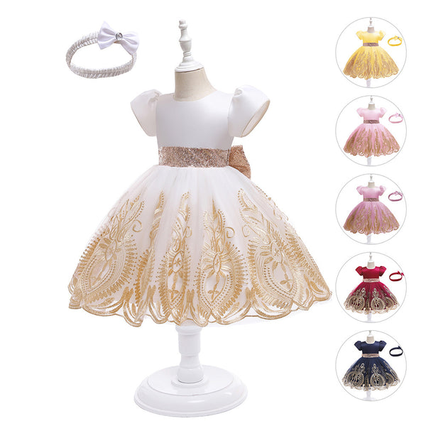 Girls Dress European And American Princess Dress Mesh Tutu Skirt