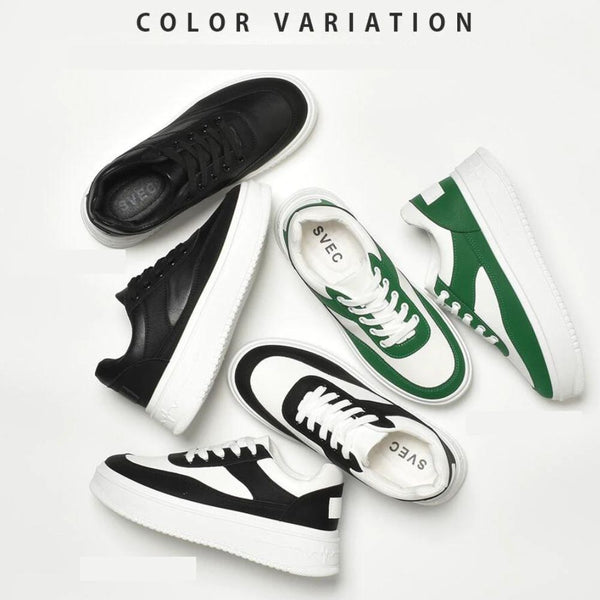 All-Year-Round Lightweight Sneakers | 90's Skateboard Style | 4.5cm Thick Sole | Casual & Everyday Wear | All Season Shoes