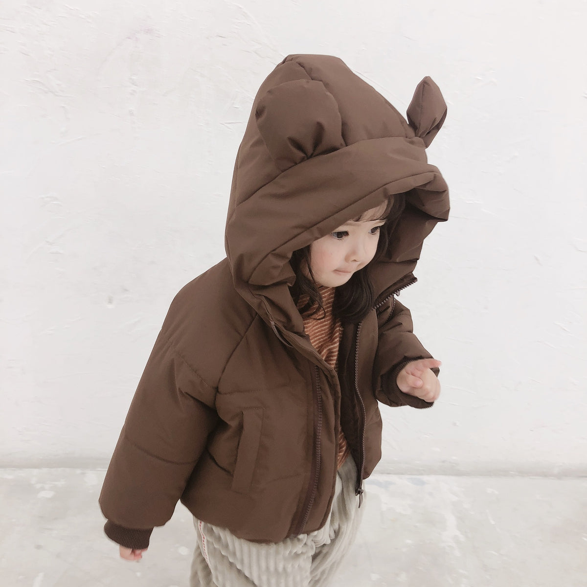 Thickened Cotton Padded Coat Men And Women Kids' Overcoat