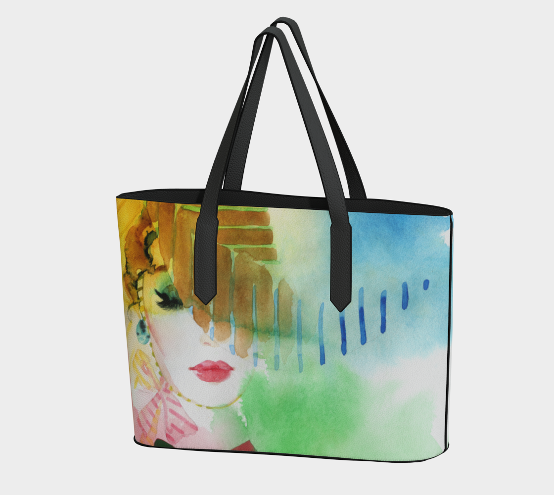 Divine Diva Leather Vegan Tote Bag