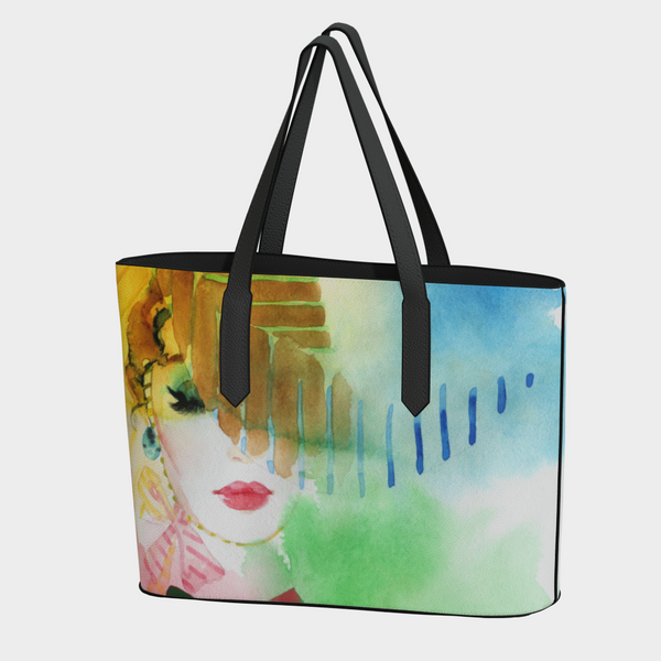 Divine Diva Leather Vegan Tote Bag