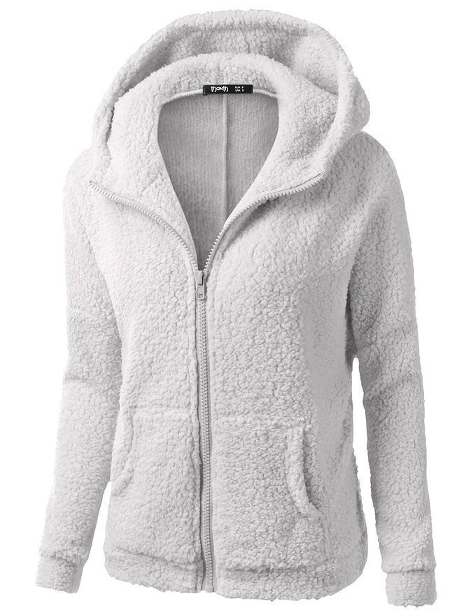 Women's Fashion Jacket Hooded Sweater Sweater