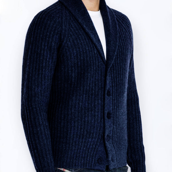 Long Sleeve Cardigan Men Knitted Sweater