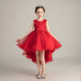 Girls tail dress skirt fluffy yarn children