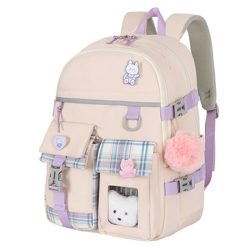 Girls Backpack - Large Capacity Waterproof Fashion Backpack for School & Travel