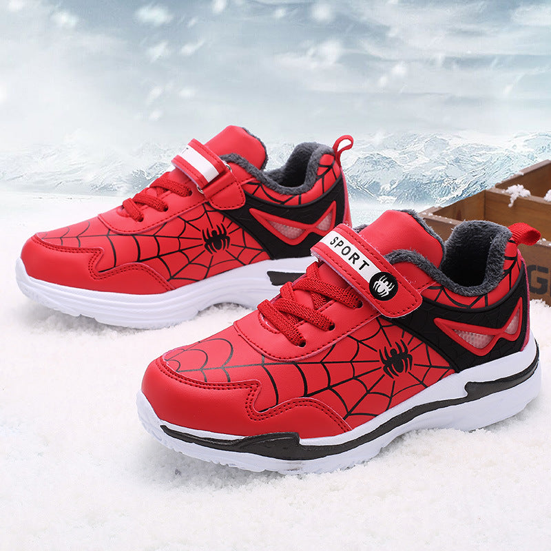 Plush cotton shoes running shoes