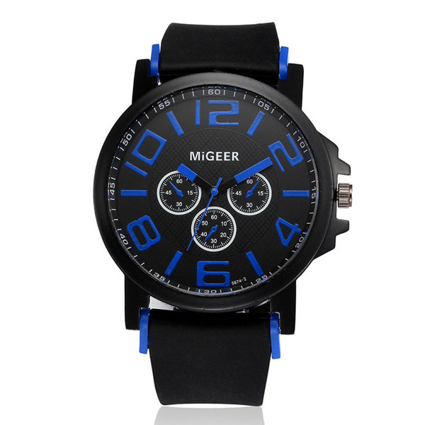 Business Silicone Quartz Watch