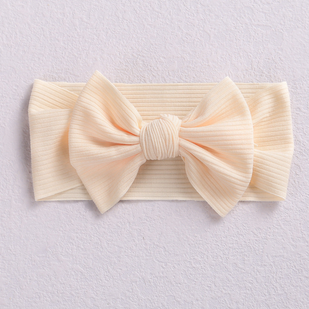 Children's Elastic Nylon Wide Bow Baby Hair Band