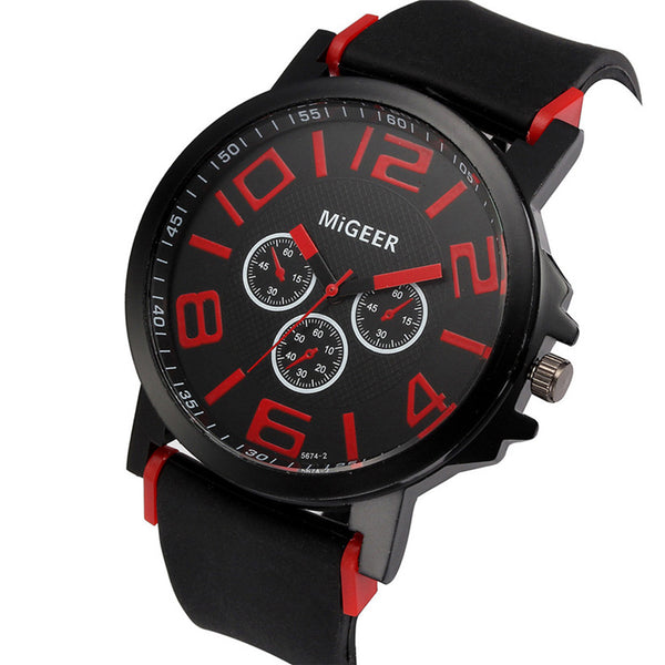 Business Silicone Quartz Watch