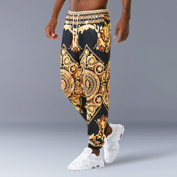 Printed jogging pants casual pants