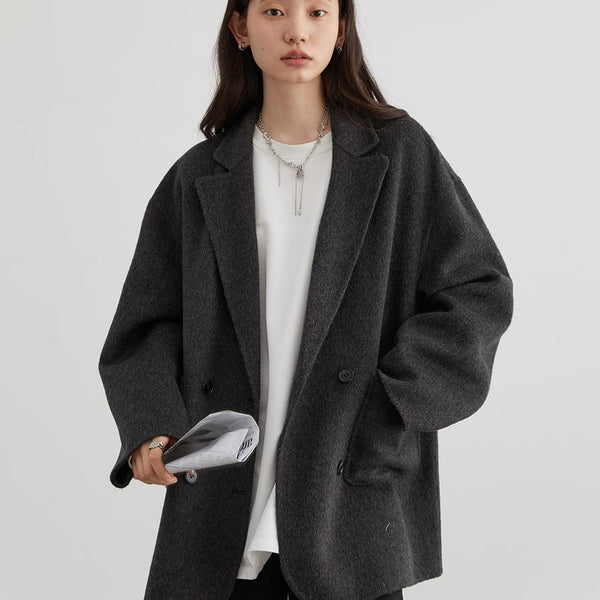 Women's Wool Double-sided Woolen Coat