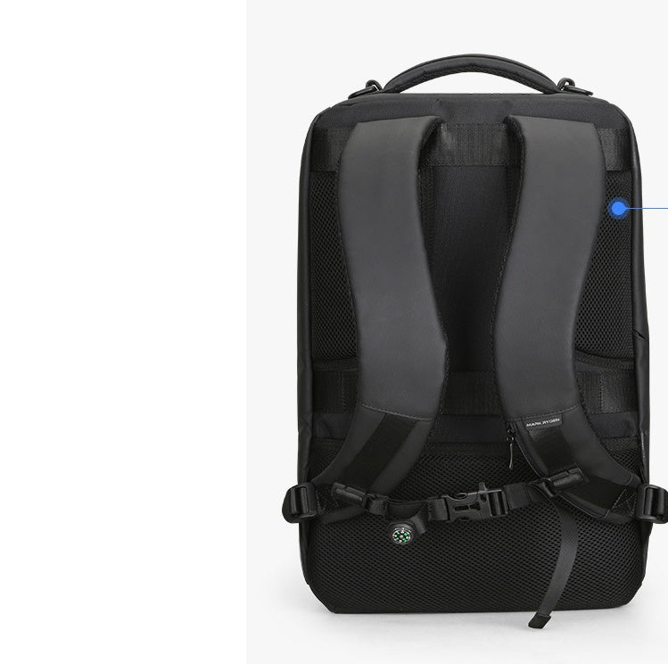 MARK RYDEN Business Backpack for Men, Waterproof High Tech Backpack with Sport Car Shape Design and USB Charging Port