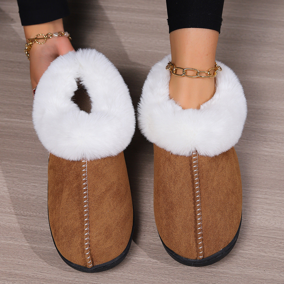 Home Cotton Slippers Women's Non-slip Neutral Slippers