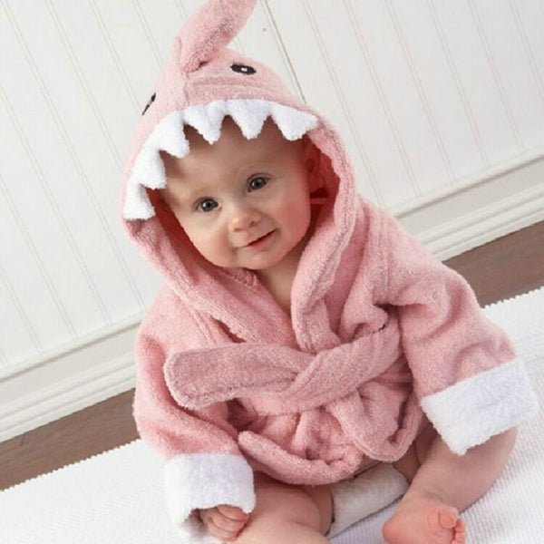 Animal-shaped Cotton Baby Bathrobe