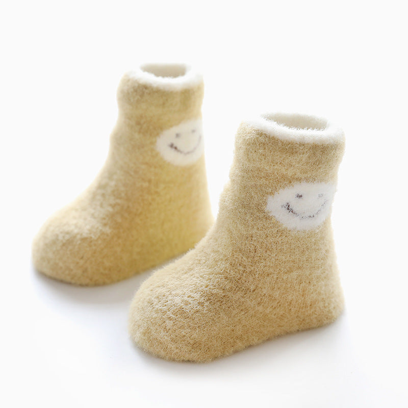 Mink Velvet Thickened Baby Socks Non Slip