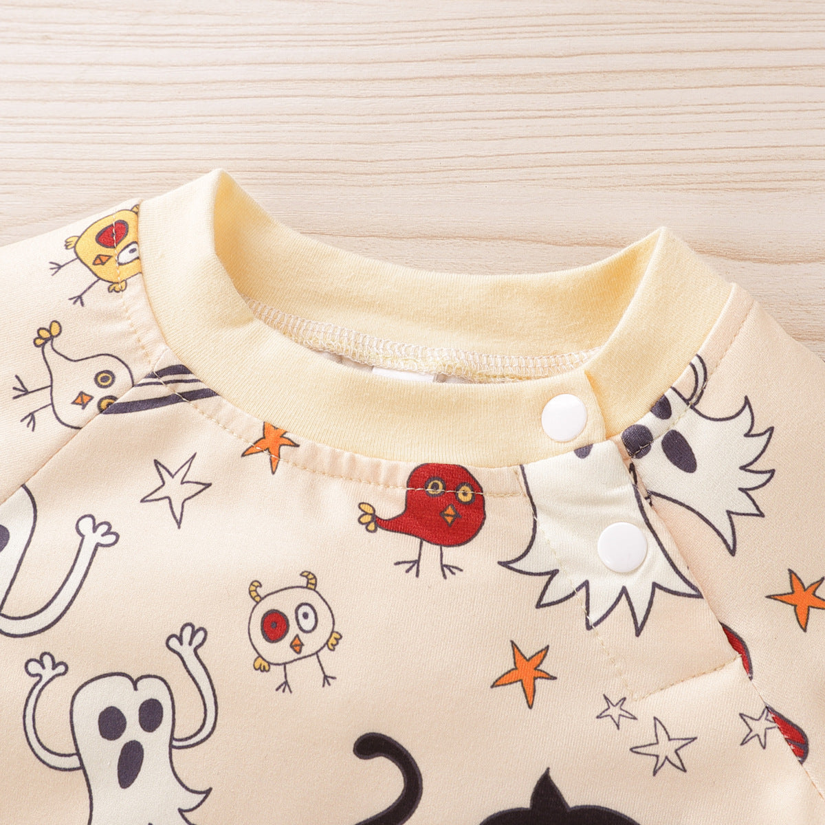 Halloween print baby jumpsuit