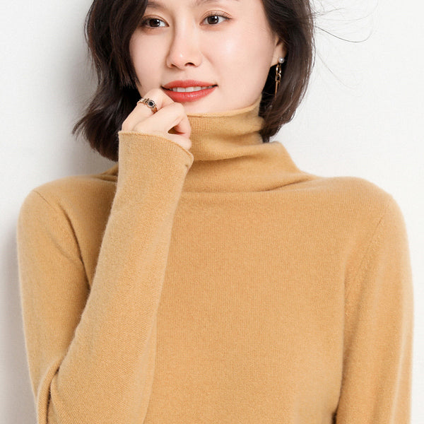 Turtleneck cashmere sweater 100 pure cashmere