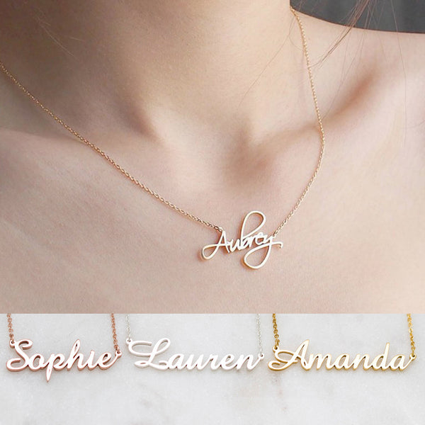 Customized Personalized Name Gold Copper Alloy Letter Pendant Necklace