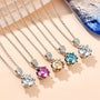 Special-interest Design 2 Karat Sterling Silver Color Moissanite Snowflake Necklace Fashion Versatile