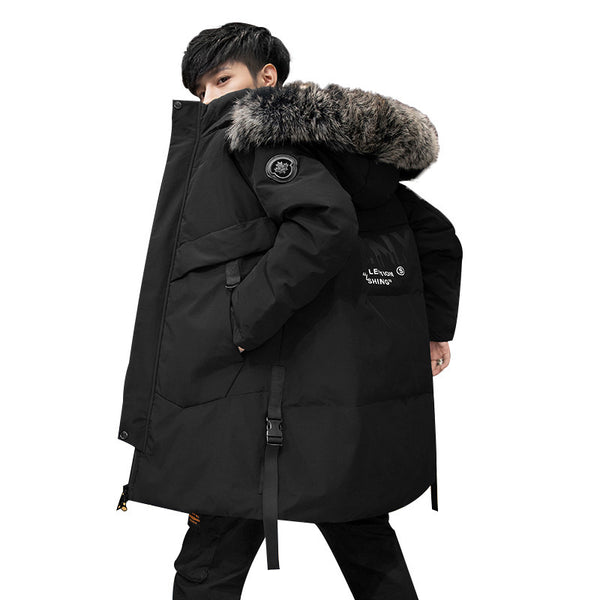 Down Jacket Long Thickened Warm Coat For Men