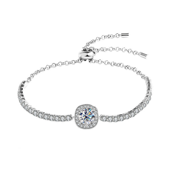 S925 Silver Moissanite Galaxy Bracelet