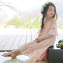 Summer new brand listed temperament lady wind cotton dress long skirt Korean girl dress 16030