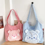 Tote Cute Bear Canvas Mommy Bag