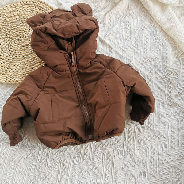 Thickened Cotton Padded Coat Men And Women Kids' Overcoat