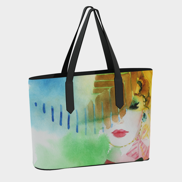 Divine Diva Leather Vegan Tote Bag