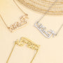 New Creative Diy Island Holiday Coconut Tree Name Necklace Female