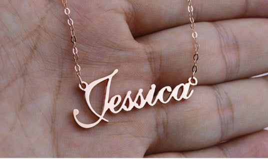 Personalization Titanium Steel Custom Name Necklace