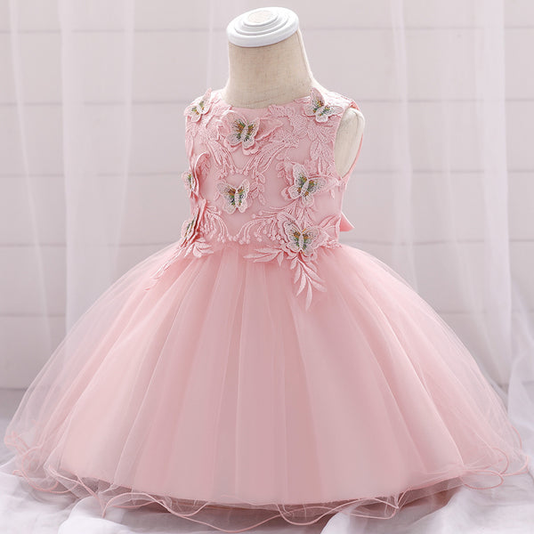 Child Baby Cute Butterfly Princess Puff Mesh Dress