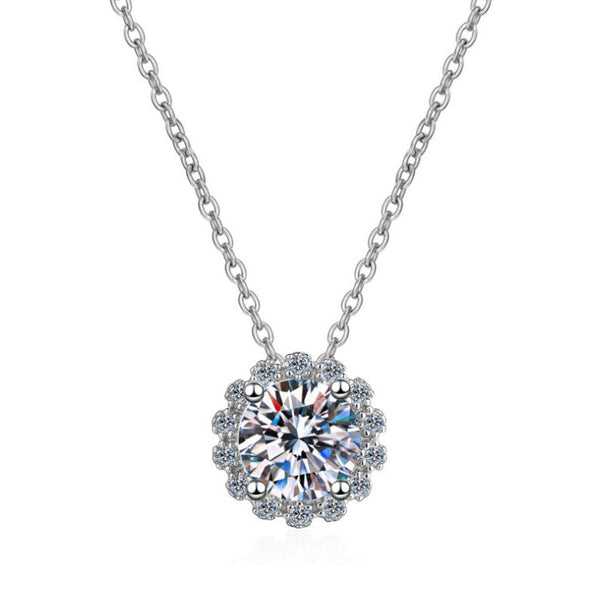 Women's Fashion All Match Moissanite Necklace