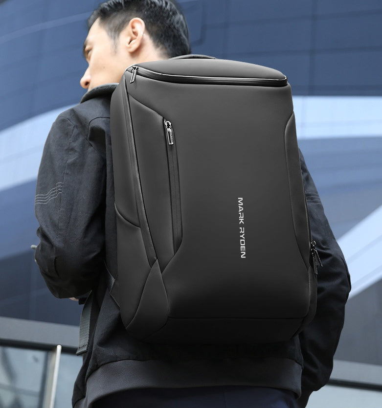 MARK RYDEN Business Backpack for Men, Waterproof High Tech Backpack with Sport Car Shape Design and USB Charging Port