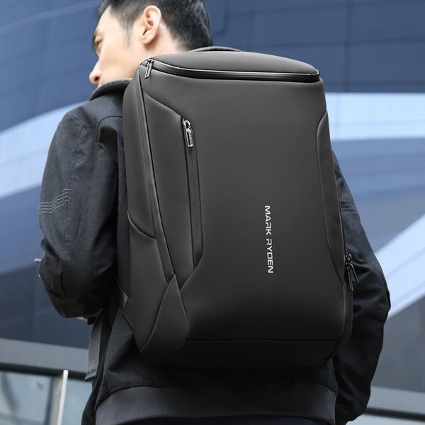 MARK RYDEN Business Backpack for Men, Waterproof High Tech Backpack with Sport Car Shape Design and USB Charging Port