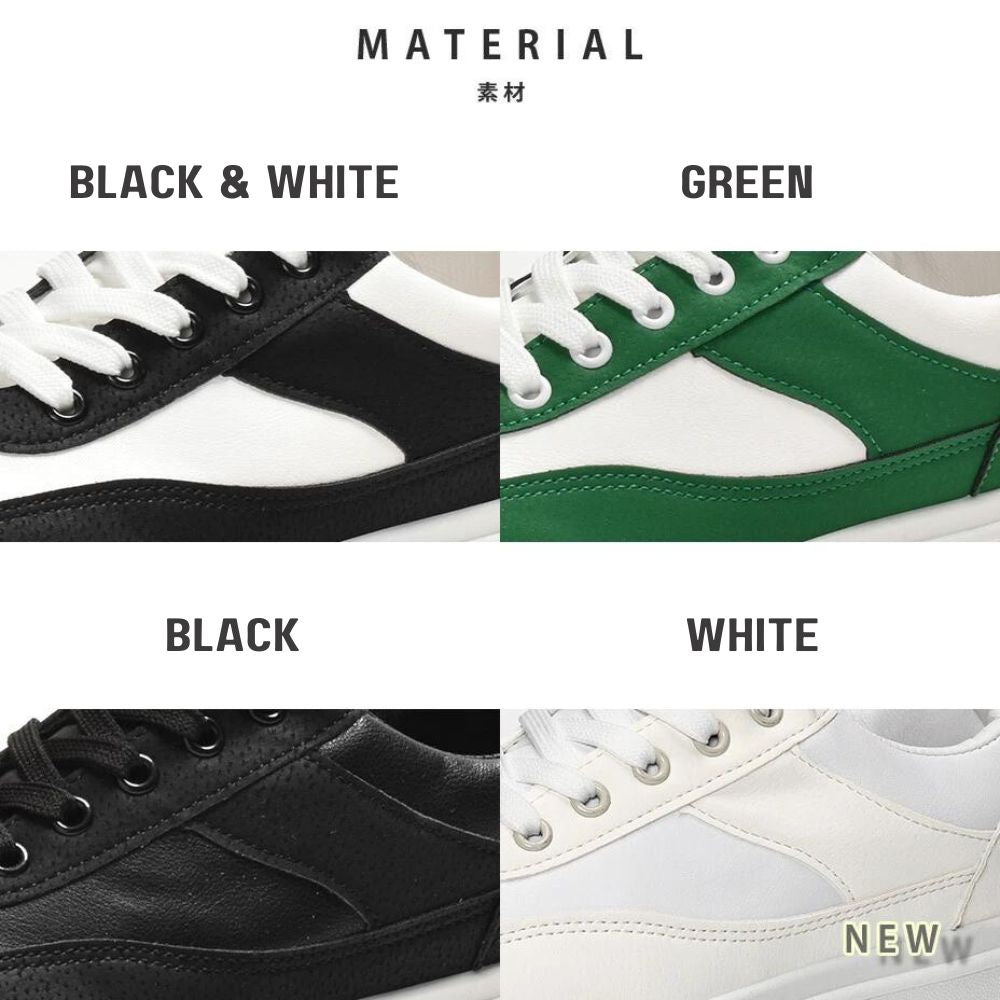 All-Year-Round Lightweight Sneakers | 90's Skateboard Style | 4.5cm Thick Sole | Casual & Everyday Wear | All Season Shoes