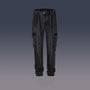 Mens High Street Multi-pocket Washed Distressed Trousers